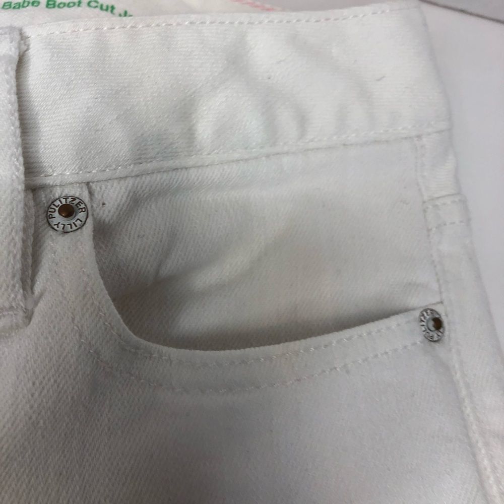 Lilly Pulitzer Babe Boot Cut white jeans size 6 - Picture 4 of 11